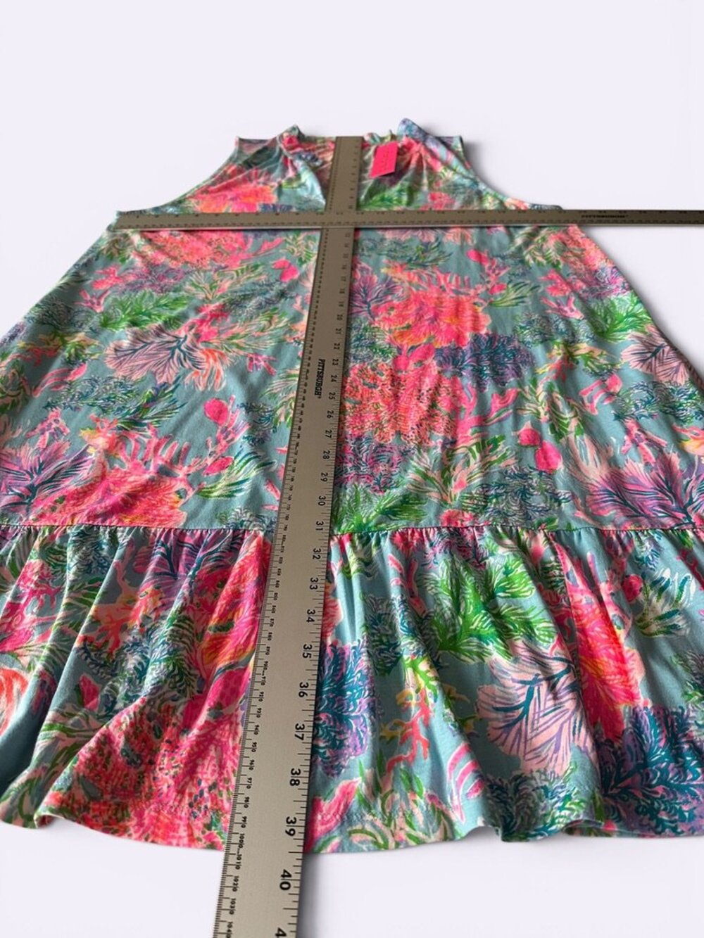Lilly Pulitzer Women's MALONE Mini Dress Celestial Blue Cay To My Heart XXL NEW - Picture 7 of 8